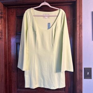 Light Yellow Long Sleeve Dress by Maeve